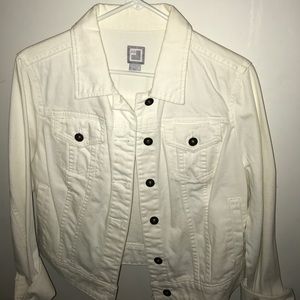 White jean jacket