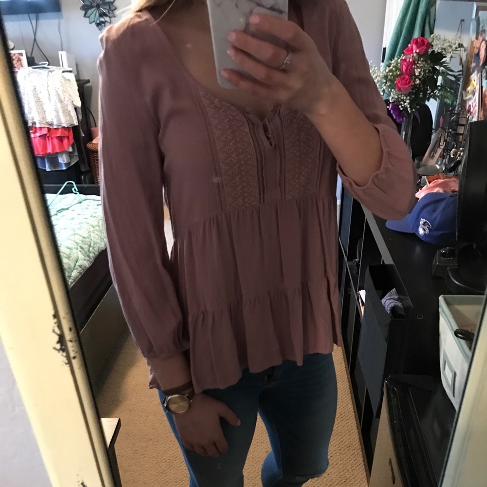 Lavender Boho Top