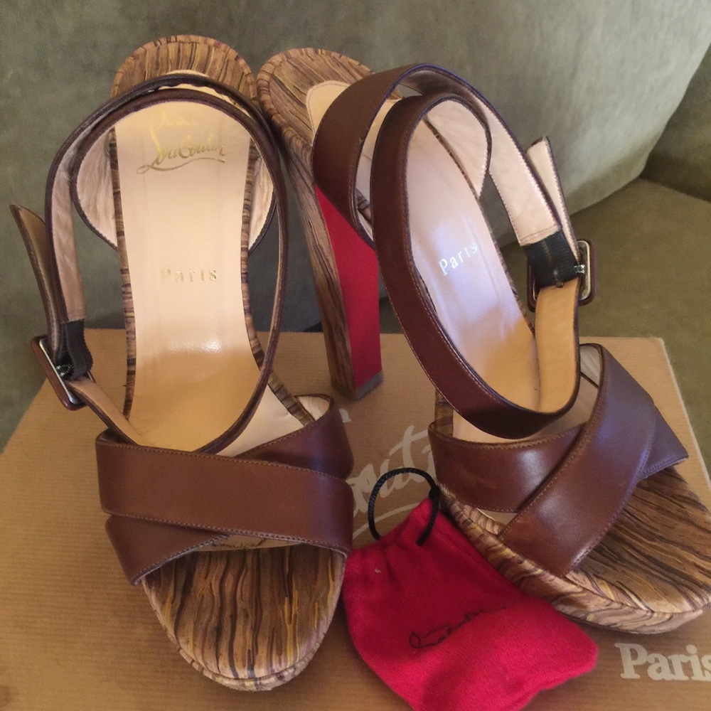 Christian Louboutin high heeled sandals.....sexy!!