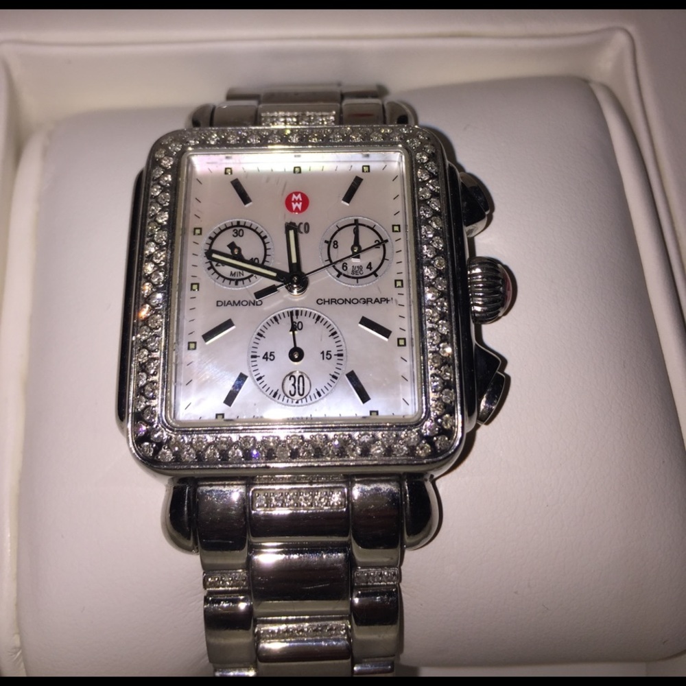 Diamond Michele watch , Deko with diamonds