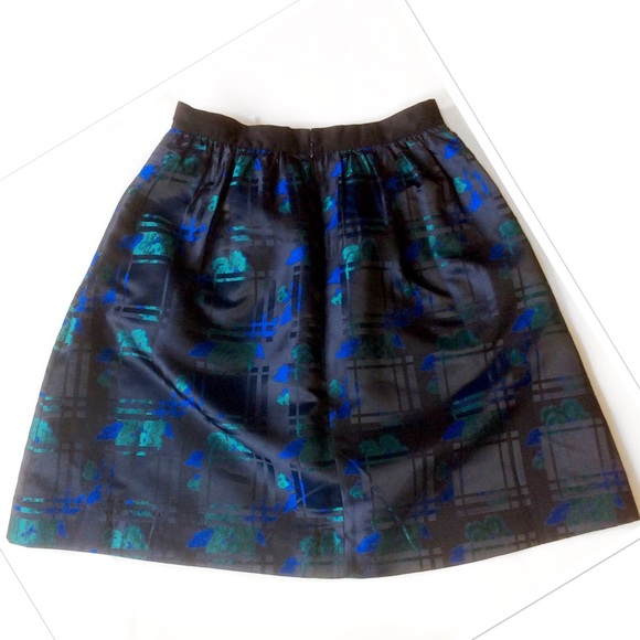 J Crew Shiny Jacquard circle skirt - Picture 2 of 3