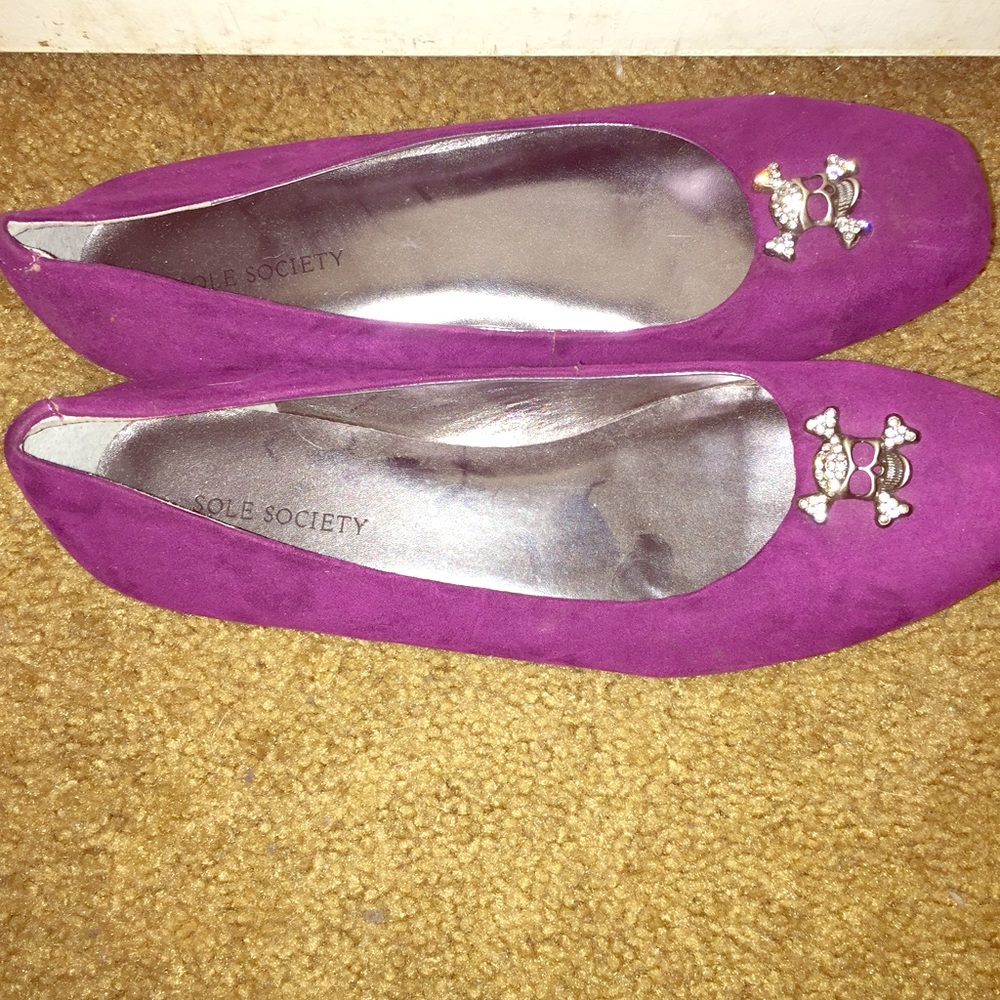 Purple flats