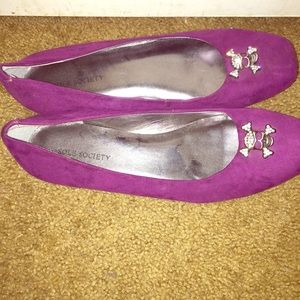 Purple flats