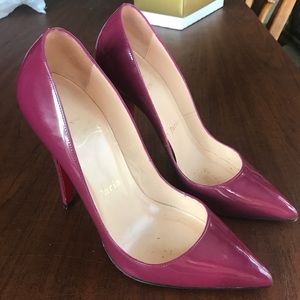 Christian Louboutin purple pumps SALE