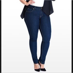 Medium Wash Denim Straight Jeans