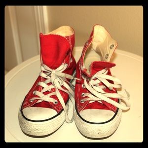 Red High Top Converse