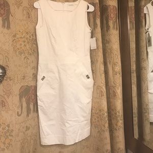 White Dress Calvin Klein brand new!🦋