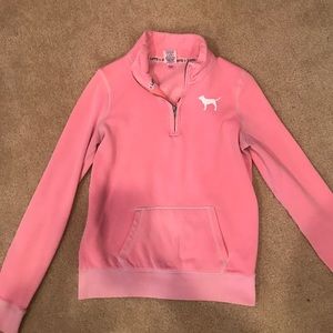 PINK quarter zip sweatshirt