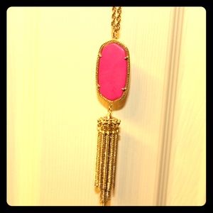 Pink Kendra Scott long pendant necklace