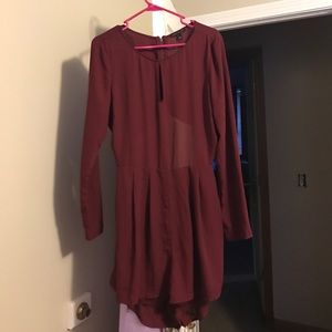 Maroon/wine colored Romper