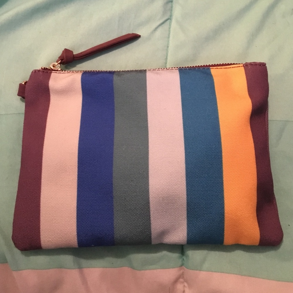 Striped Clutch