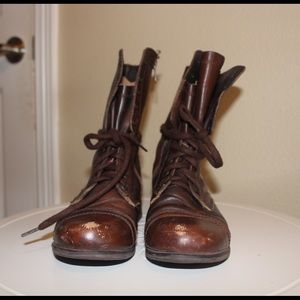 Steve Madden Brown Combat Boots