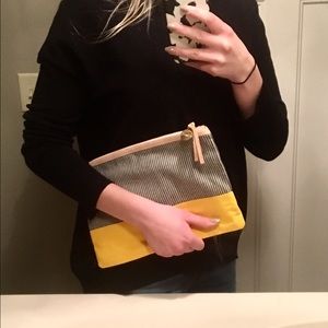 Clare Vivier Flat Clutch - Like New! 💛💙