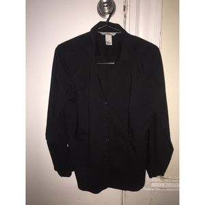 H&M black button up!