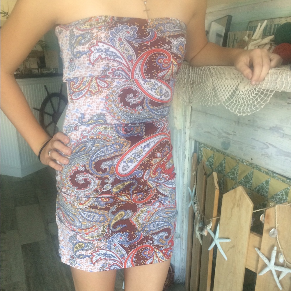 strapless sundress