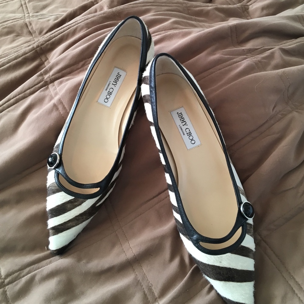 Zebra Jimmy Choo Shoe