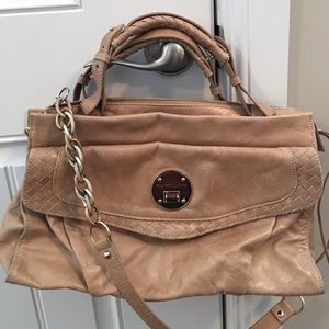 Gorgeous Light Tan Leather Satchel