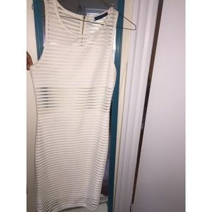 White peek-a-boo dress