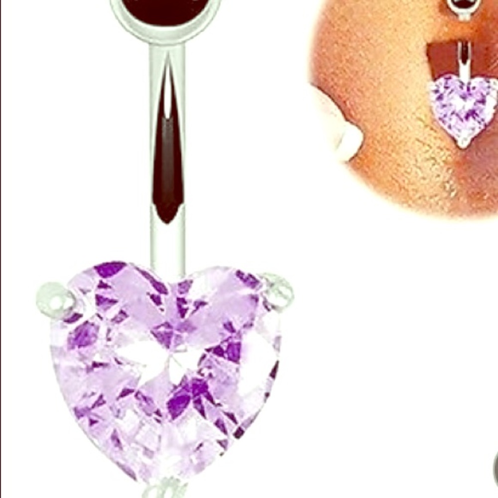 Amethyst Crystal Heart