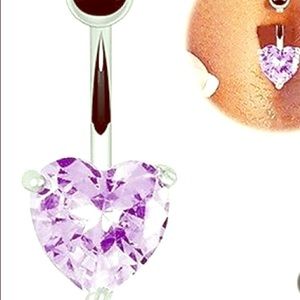 Amethyst Crystal Heart