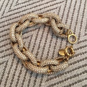 J Crew Pave Link Bracelet