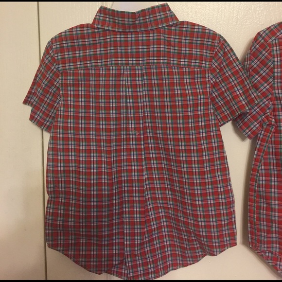 Ralph Lauren boy Madras plaid short sleeve shirt - Picture 3 of 4