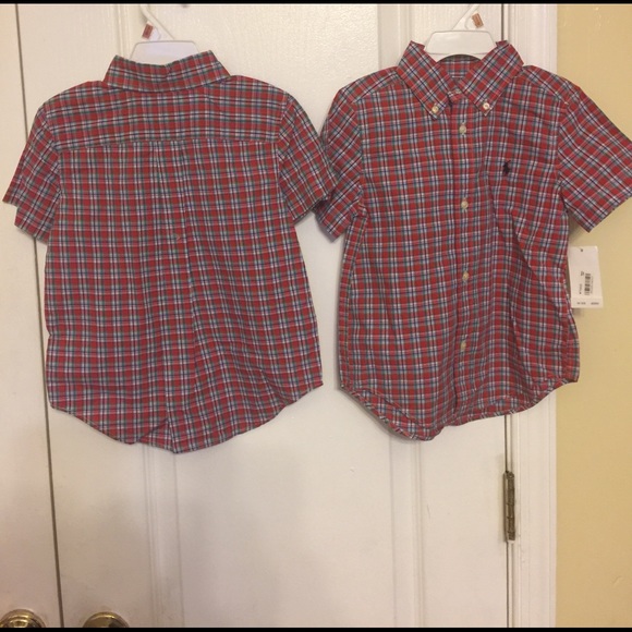 Ralph Lauren boy Madras plaid short sleeve shirt - Picture 4 of 4