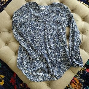 Floral pattern long sleeve t-shirt