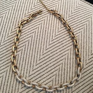 J Crew Pave Link Necklace