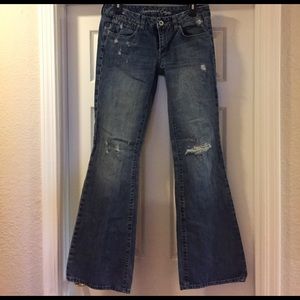 American Eagle Real Flare, medium wash 6 long