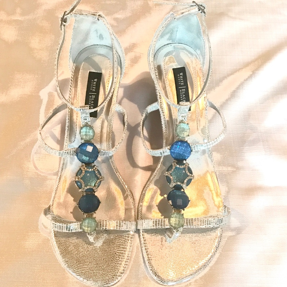 New White House Black Market Sandal Wedges. Size 9