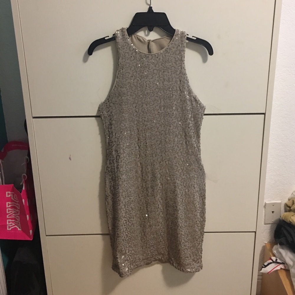 Hollister shiny mid length dress