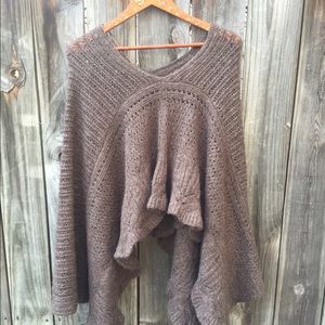 Free People Poncho Style Sweater