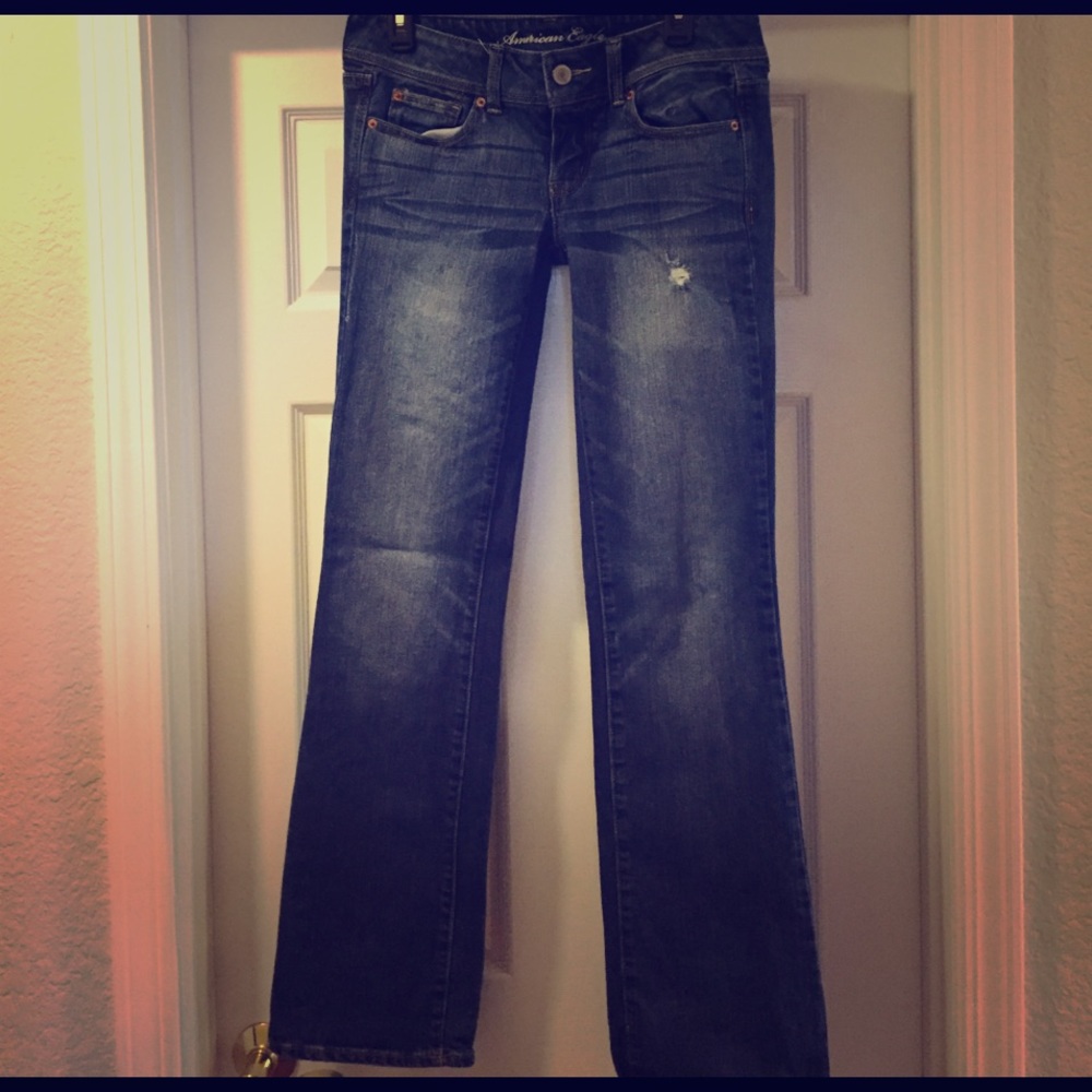 American Eagle Slim Boot medium wash 8 long