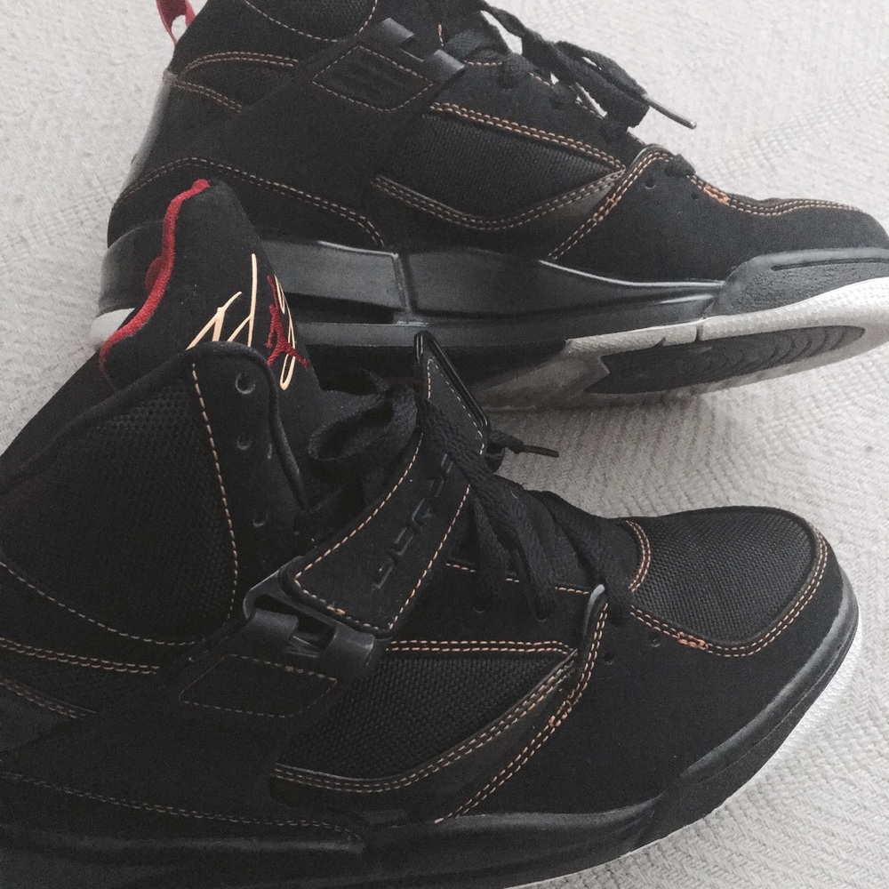 Men's Air Jordan Flight 45 High Black/Citrus