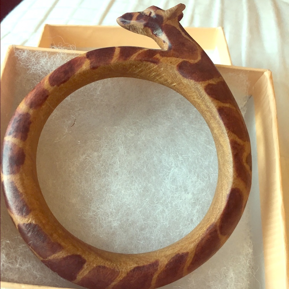 Wooden Giraffe Bracelet