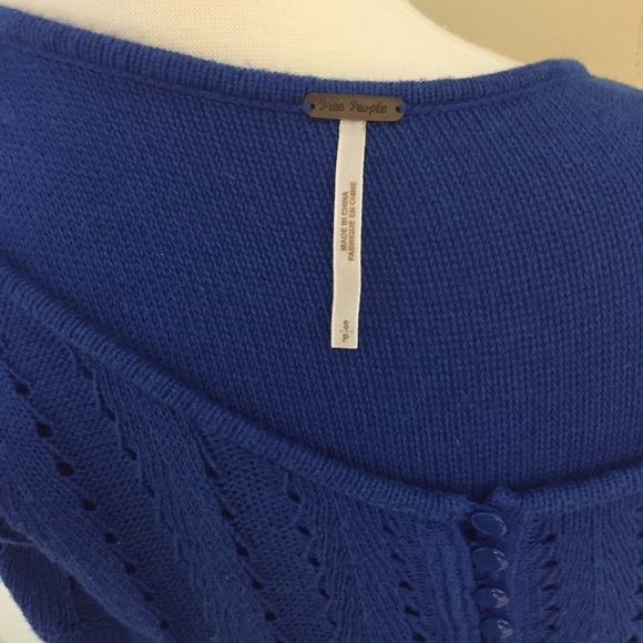 Free People Royal Blue Top Size S - Picture 6 of 7