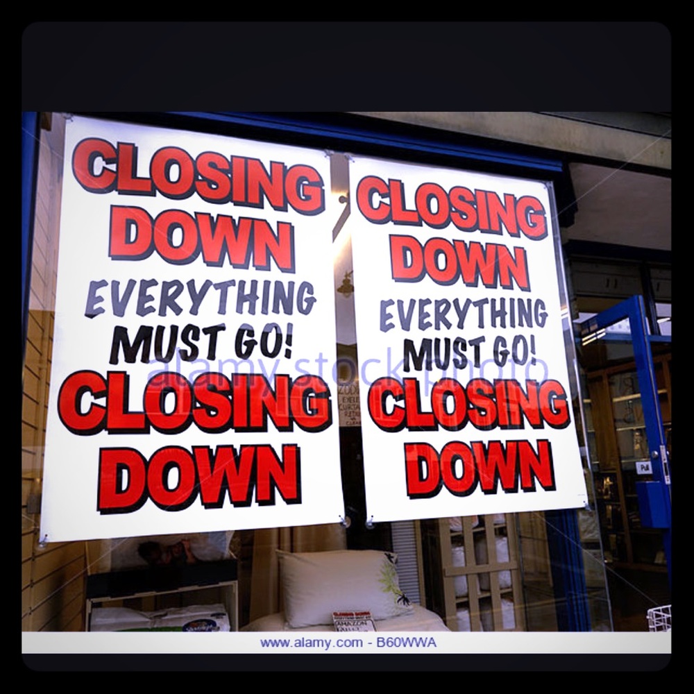 Everything must go