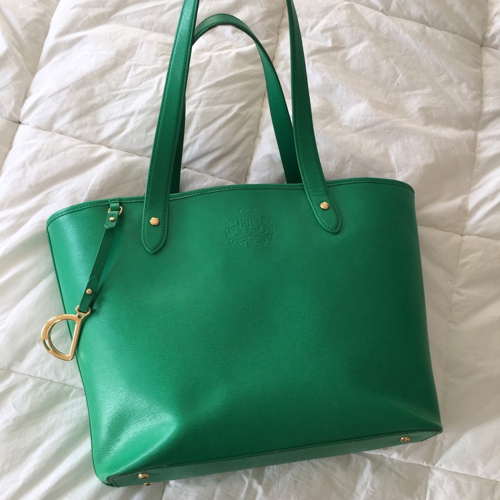 Ralph Lauren Green Bucket Tote
