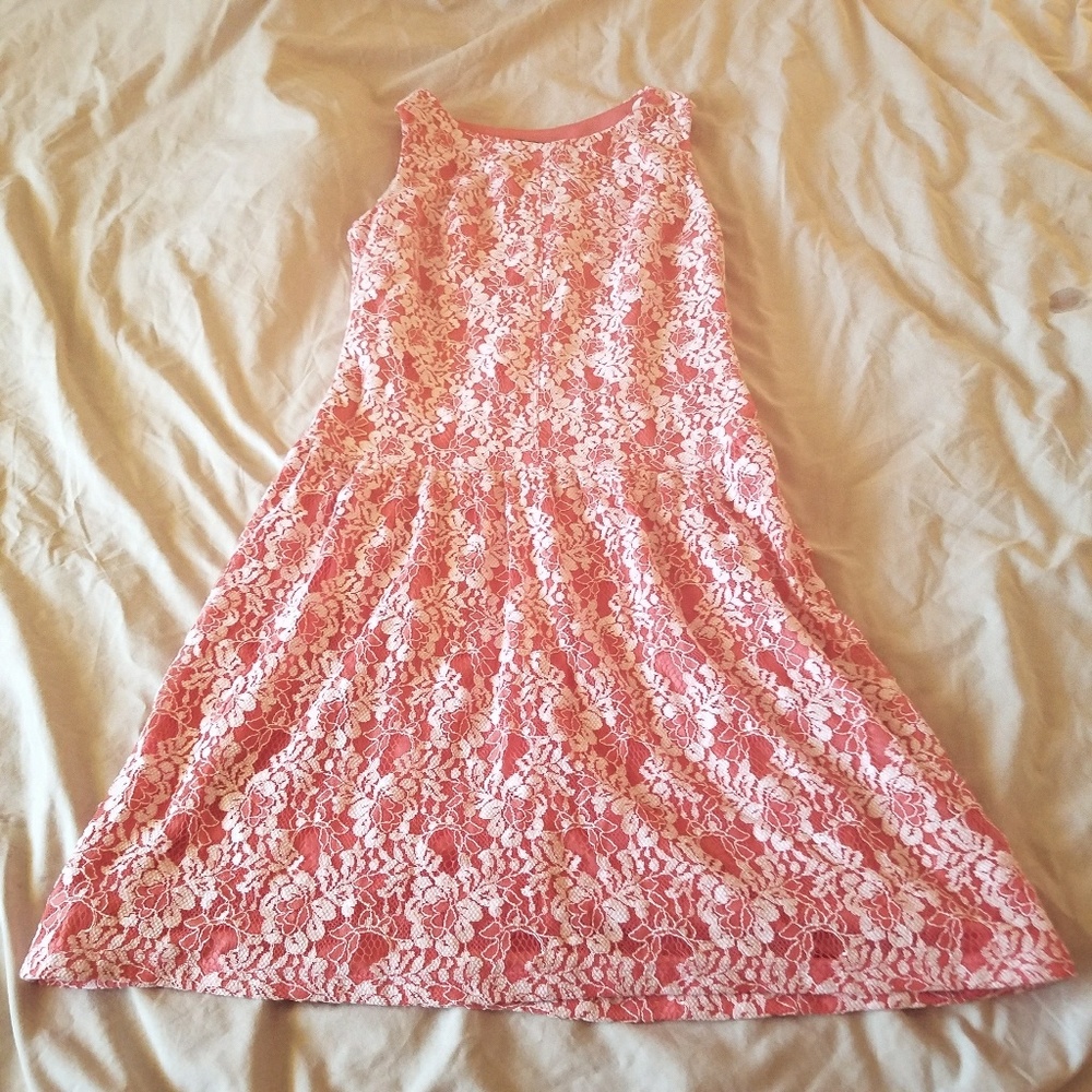 Cynthia Rowley A line lace overlay dress. - Picture 1 of 4