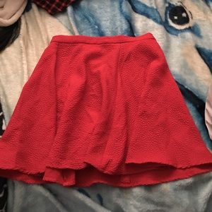 Red Skater skirt
