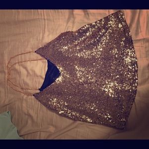 Sequin tank top