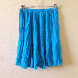 Turquoise teal skirt