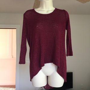 Burgundy sweater