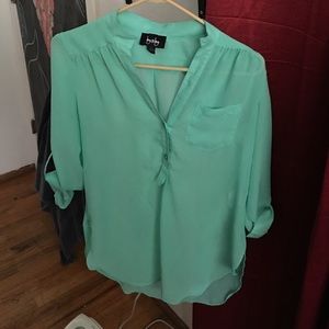 Mint green blouse