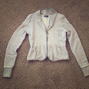 Silver Jeans Gray Sweater Jacket