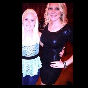 Black shiny dress Charlotte Russe