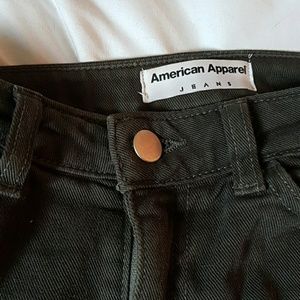 American Apparel High Waisted Dark Grey Jeans