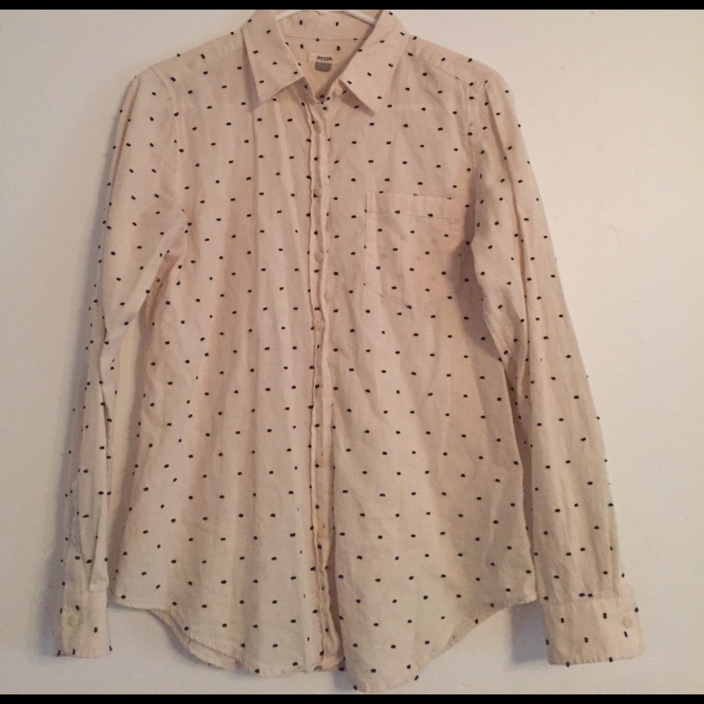 Fossil button down shirt
