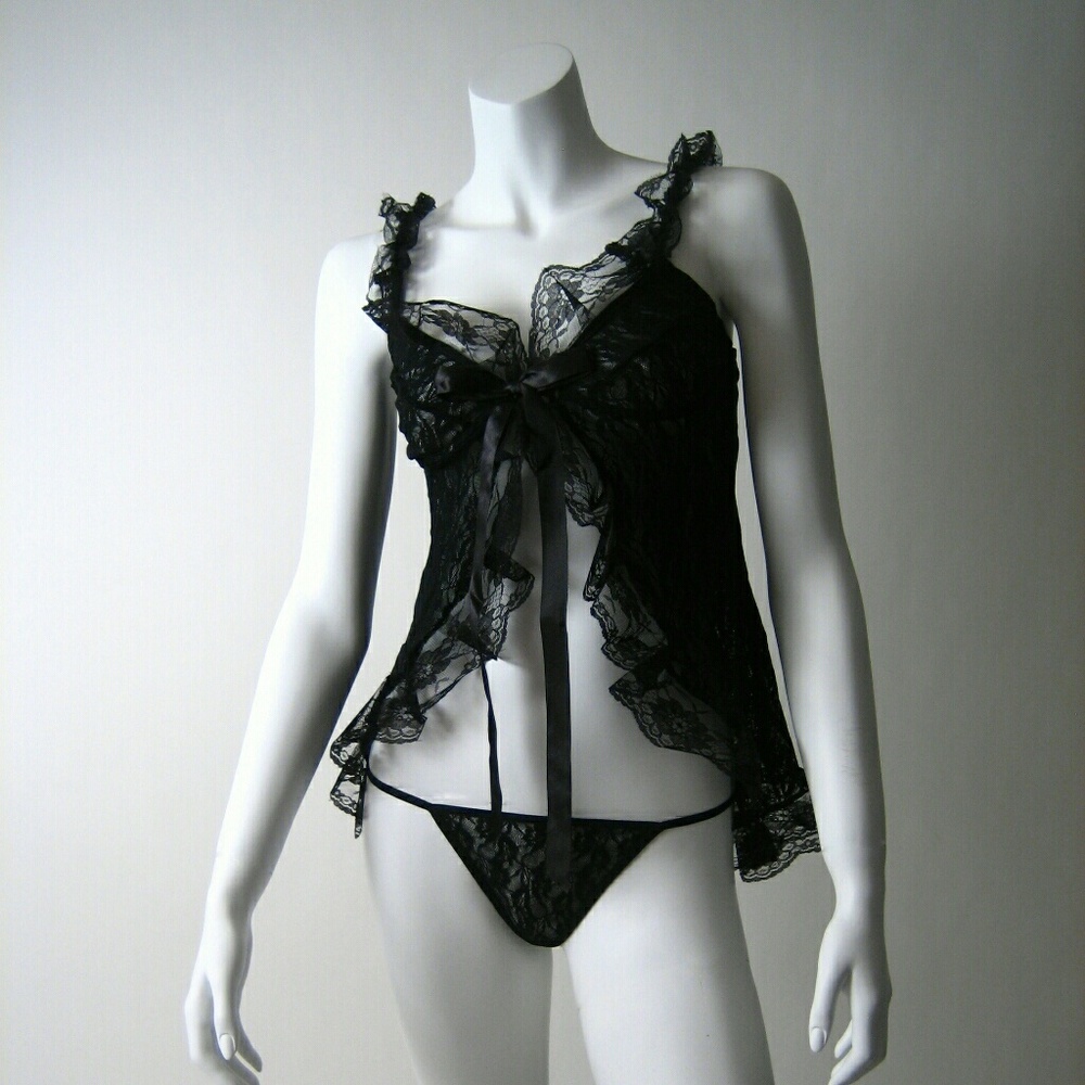 New RED SEDUCTION black sexy lingerie